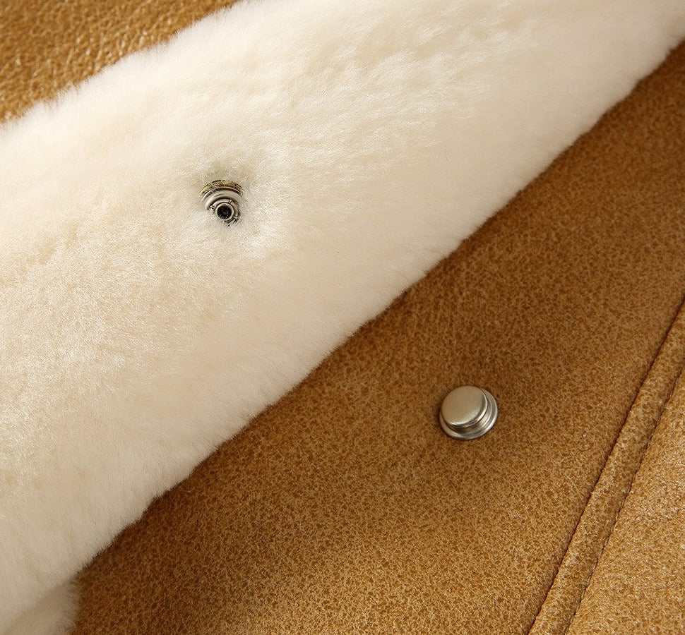 Genuine Leather Real Shearling Fur Vests