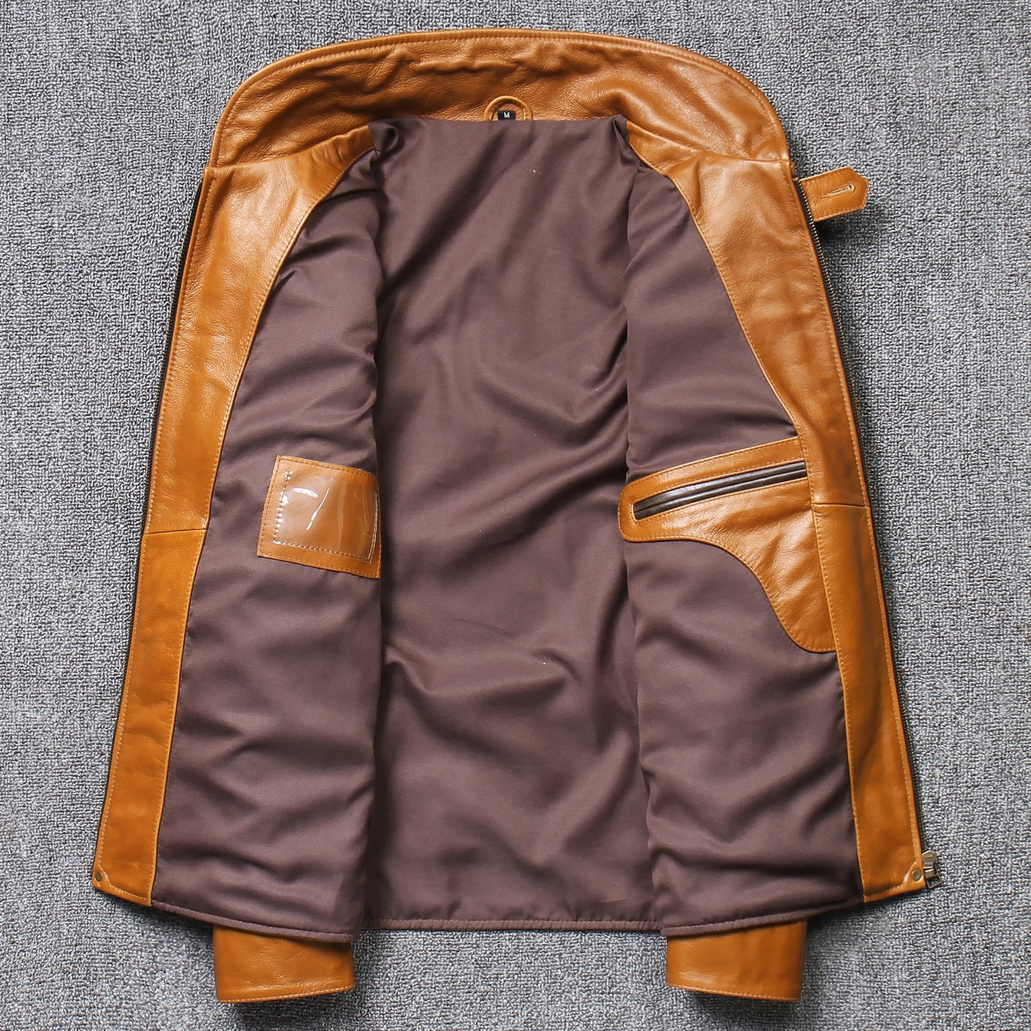 Genuine Leather Jackets Vintage Two-Tone