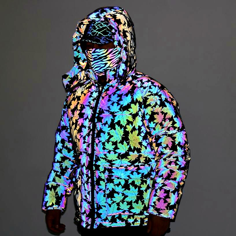 Rainbow Reflective Glow Hooded Jackets