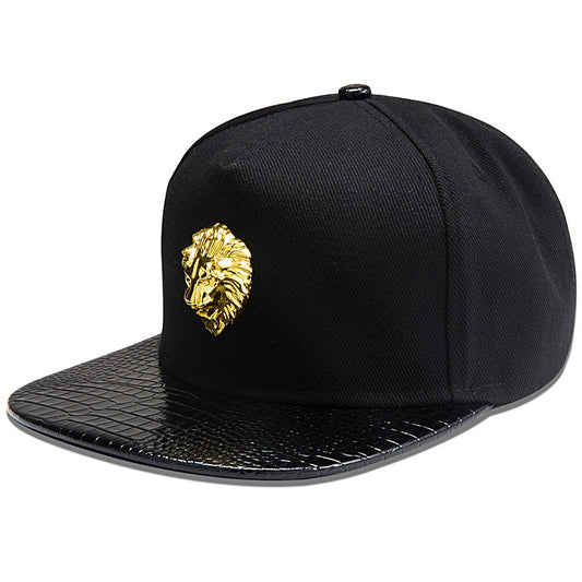 Gold Lion Head Snapback Hats