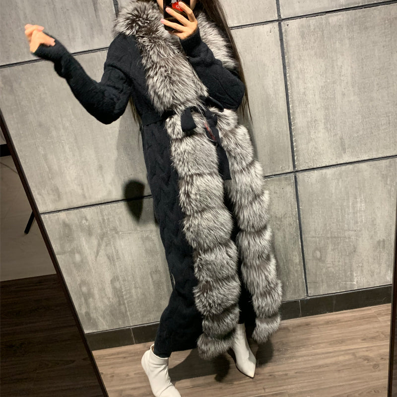 Real Fur Cardigan X-long Sweaters – Elevate Swag