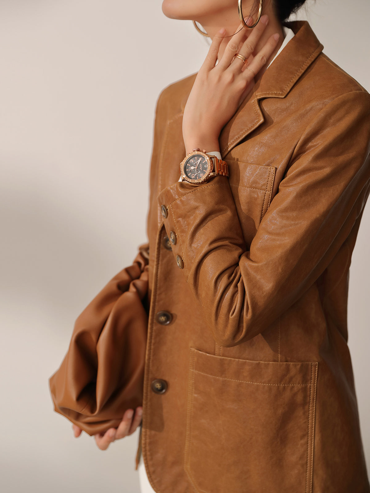 Genuine Leather Vintage Blazer Jackets