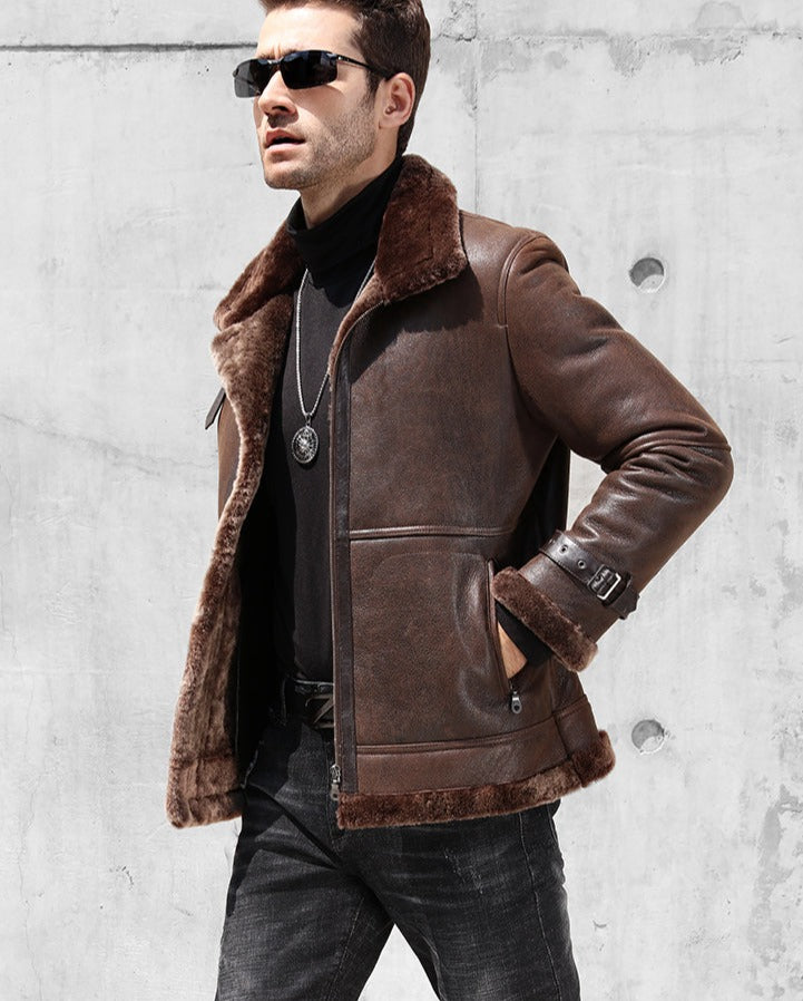 Genuine Leather Natural Shearling Jackets