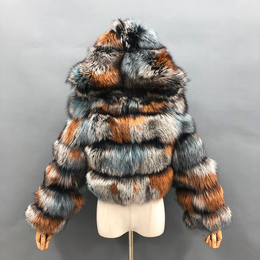 Fluffy Fur Hooded Coats