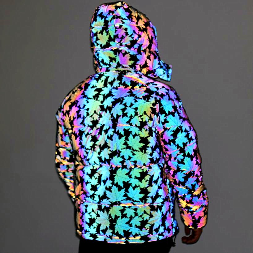 Rainbow Reflective Glow Hooded Jackets