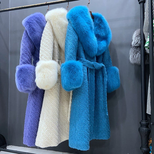 Big Fur Collar & Cuff Trench Coats