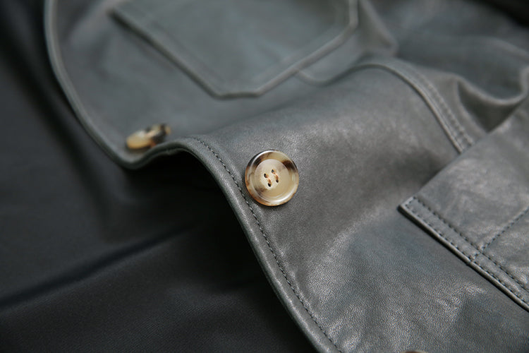 Genuine Leather Vintage Blazer Jackets