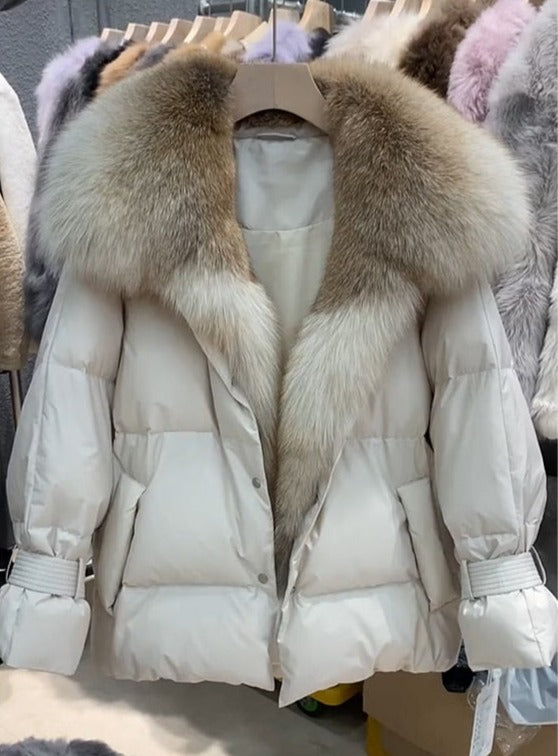 Big Fur Collar Down Puffer Coats