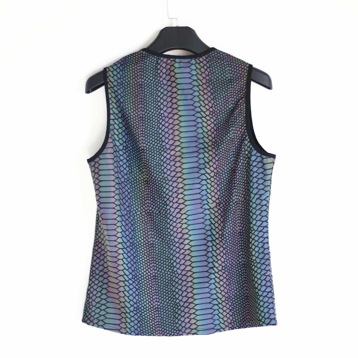 Rainbow Reflective Printed Sleeveless Shirts