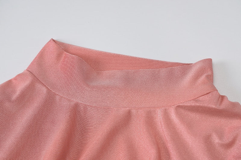 Long Sleeve Ruched Drawstring Midi Dresses