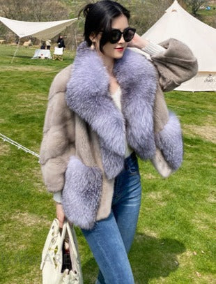 Mink & Big Sliver Fur Collar & Pocket Coats