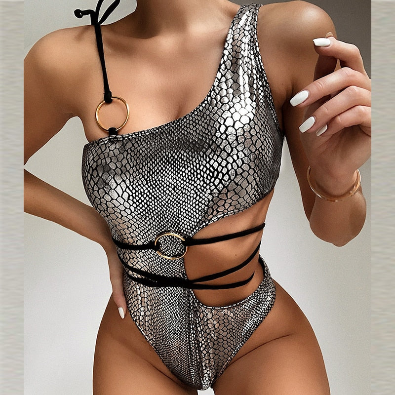 Collection of Snake Printed Swimsuits