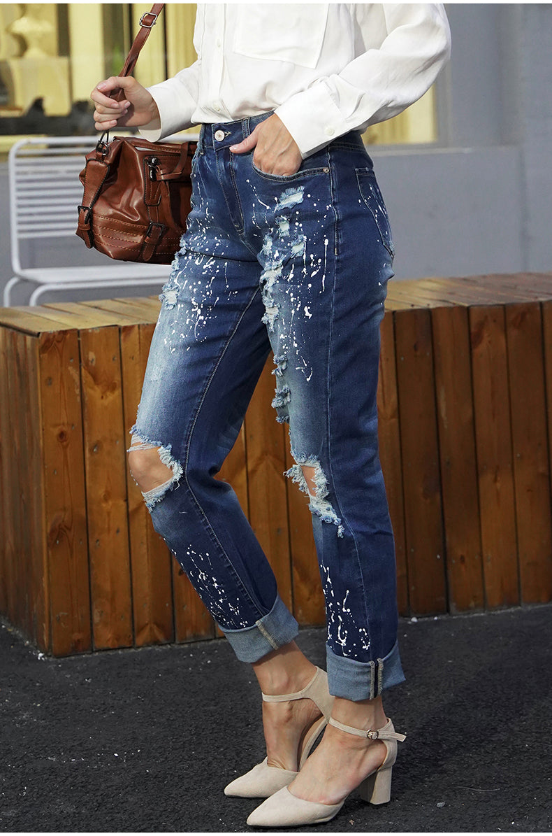 Multi Ripped Slim Fit Jeans