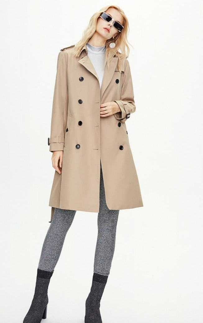 Waterproof Classic Double Breasted Trench Coats