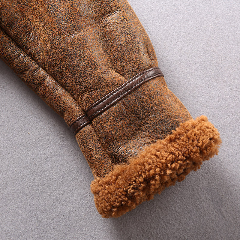 Genuine Leather Jackets Shearling Liner B3 Bombers