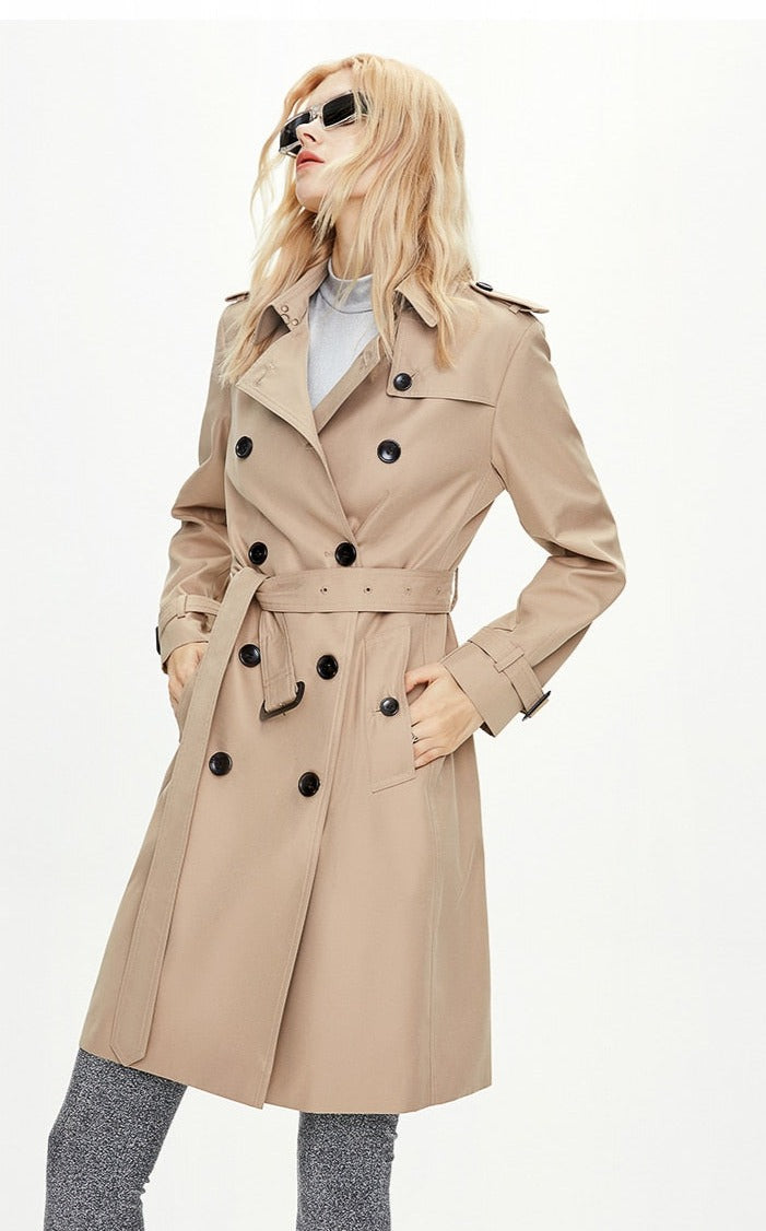 Waterproof Classic Double Breasted Trench Coats