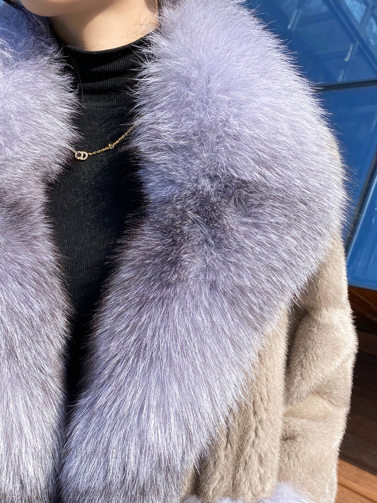 Mink & Big Sliver Fur Collar & Pocket Coats