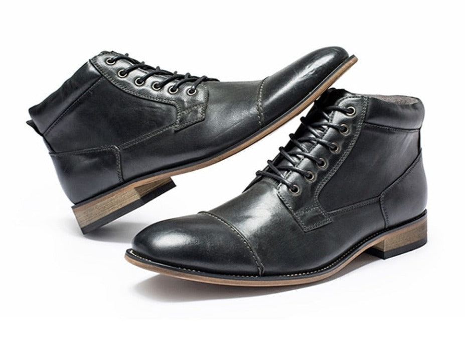 Genuine Leather Boots Oxfords High Boots
