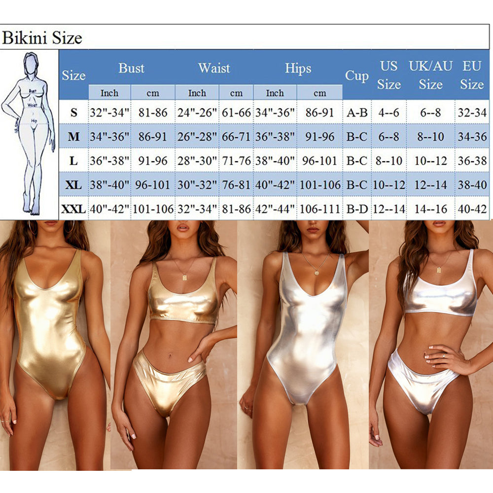 Metallic Gold/Silver Swimsuits