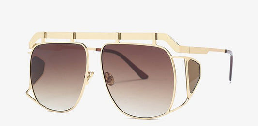 Double Frame Half A Side Len Sunglasses