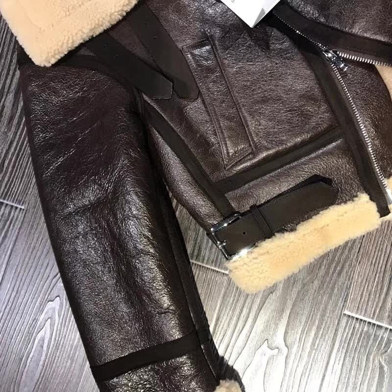 Sheepskin Genuine Leather Double Faced Sheep Fur Lining Coats