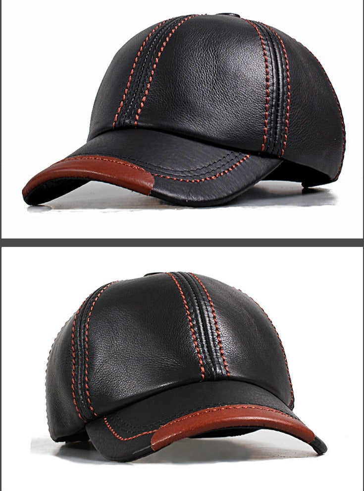 Genuine Leather Adjustable Baseball Caps