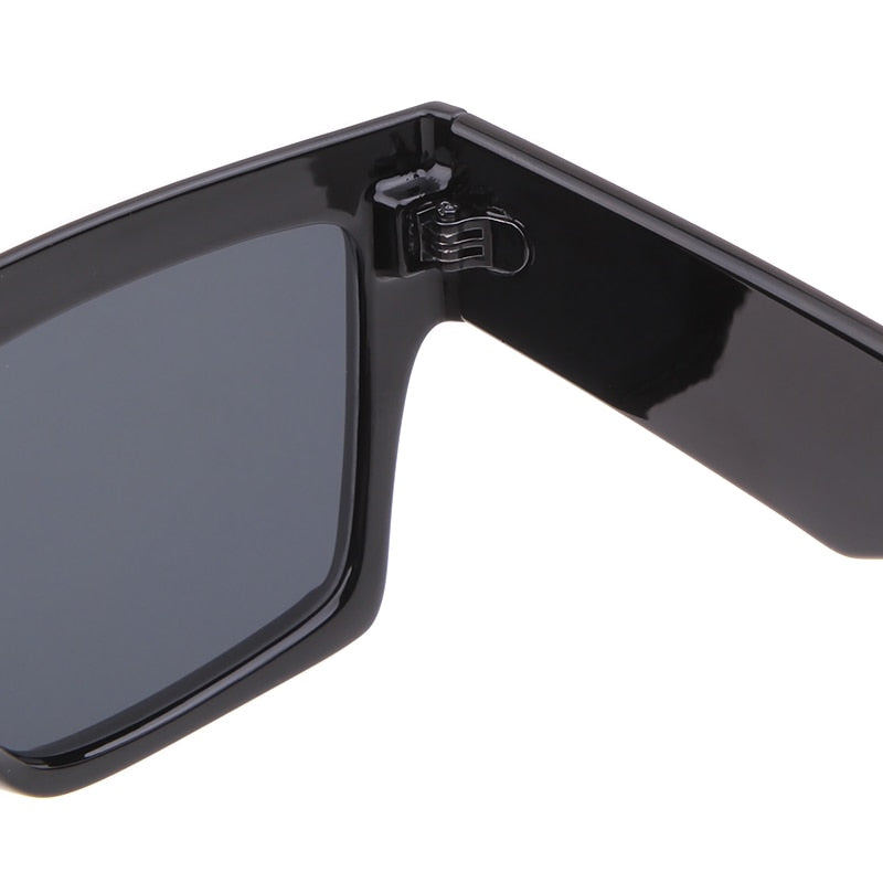 Square Oversized Flat Top Frame Sunglasses