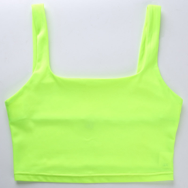 Green Crop Top Tank