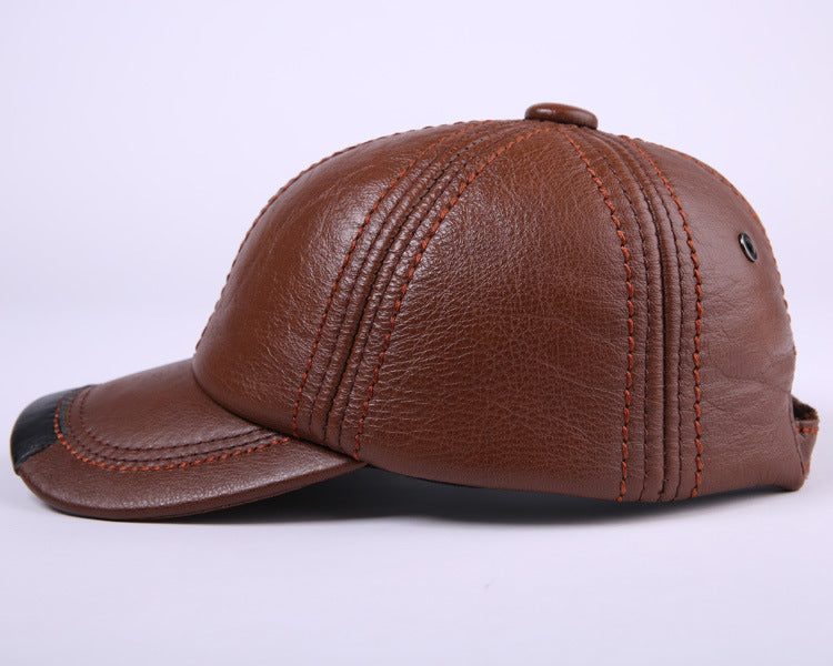Genuine Leather Adjustable Baseball Caps
