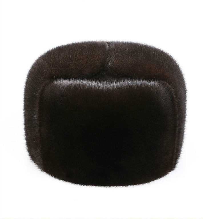 Collection of 5 Real Mink Fur Unisex Trapper Caps