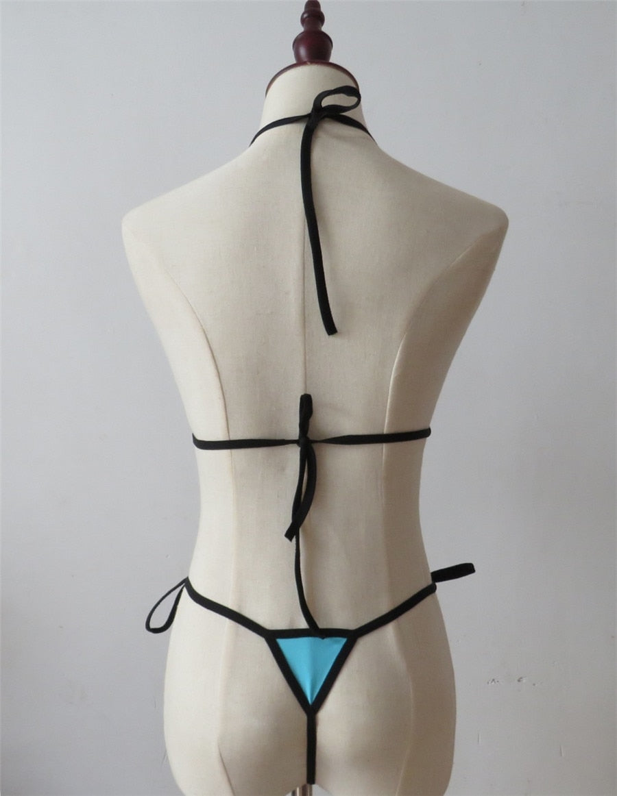 Hollow Top G String Bikini 2pcs