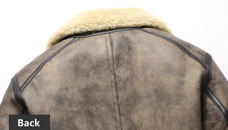 Genuine Leather Shearling Fur Lining and Trim Coats