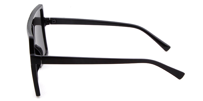Square Frame Flat Top Over-sized Sunglasses