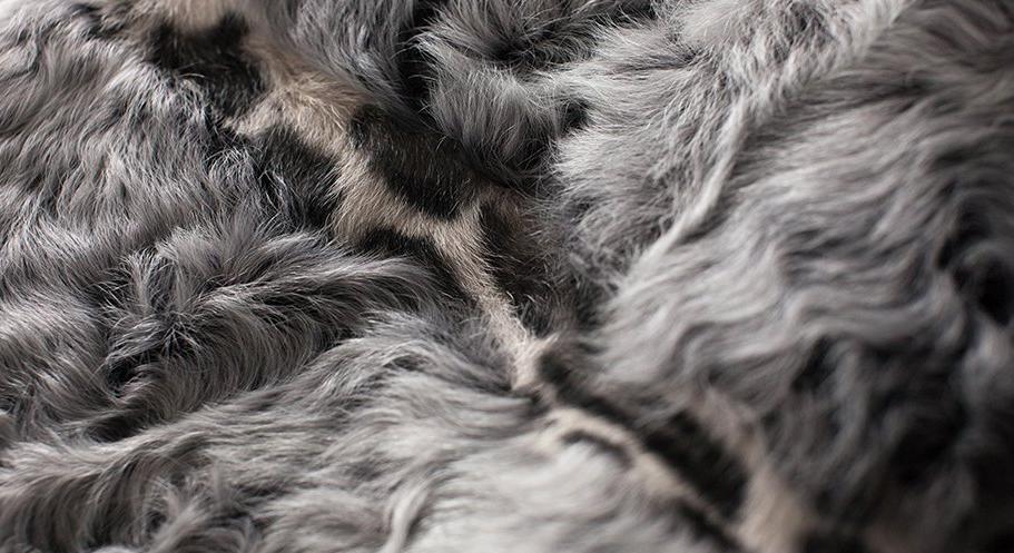 Real Sheep Fur Leopard Stripe Print Overcoat