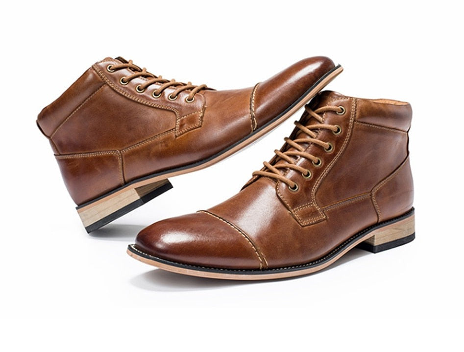 Genuine Leather Boots Oxfords High Boots