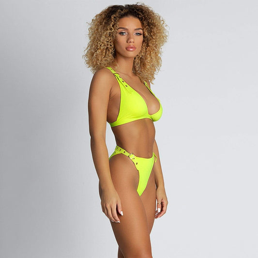 Buckle Strap Brazilian Bikini Sets