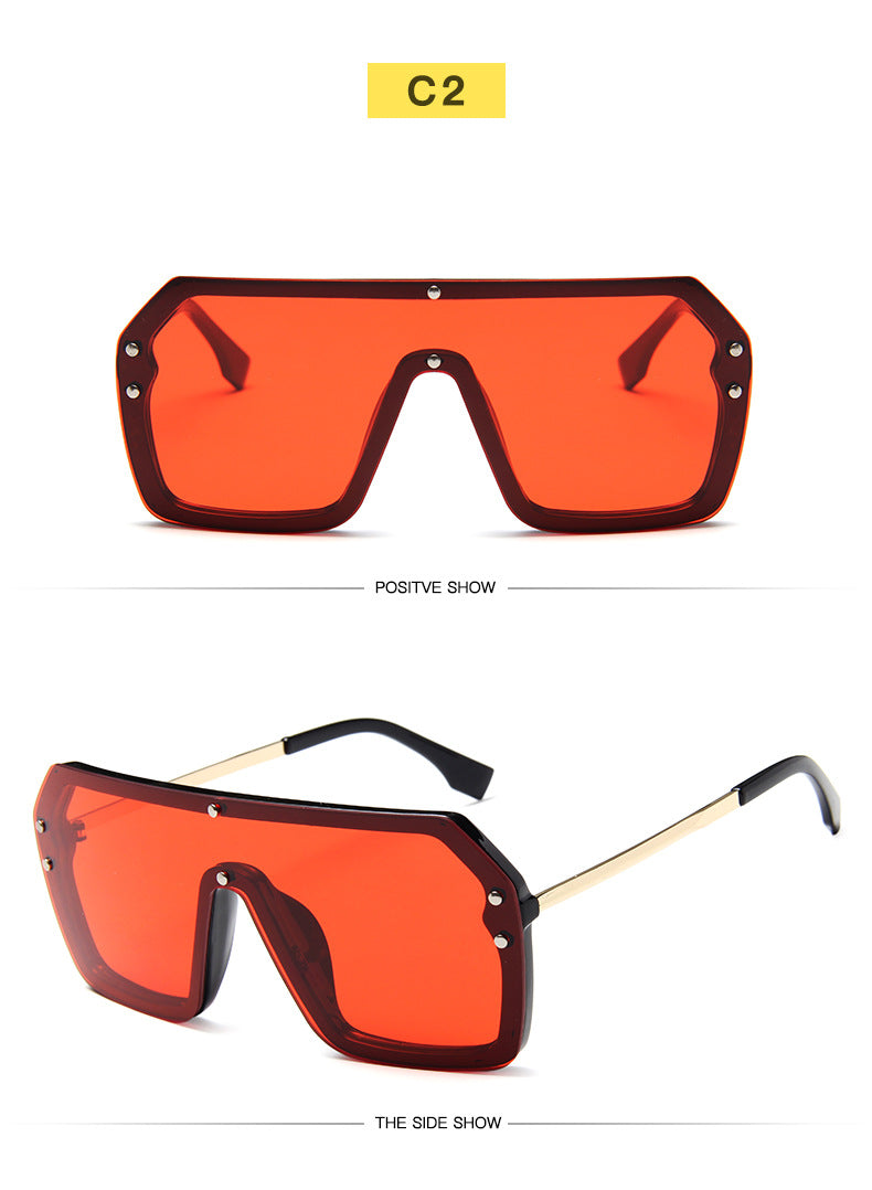 Oversized Square Luxury Goggle Sunglasses
