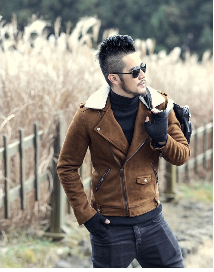 Motorcycle Faux Leather Jacket