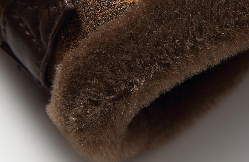 Genuine Leather Shearling Fur Moto Coats