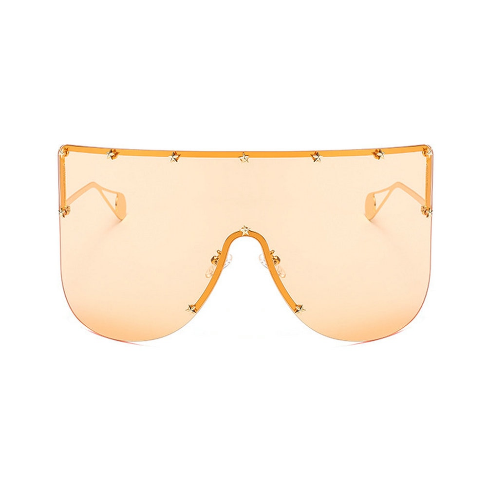 Retro Star Over-sized Visor Sunglasses