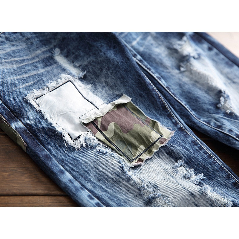 Collection of 3 Patchwork Denim Jeans