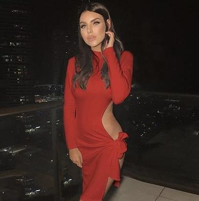 Turtleneck Long Sleeve Hollow Out Bow Side Split Bodycon Dresses