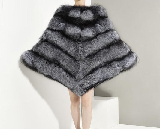 Genuine Fur Poncho