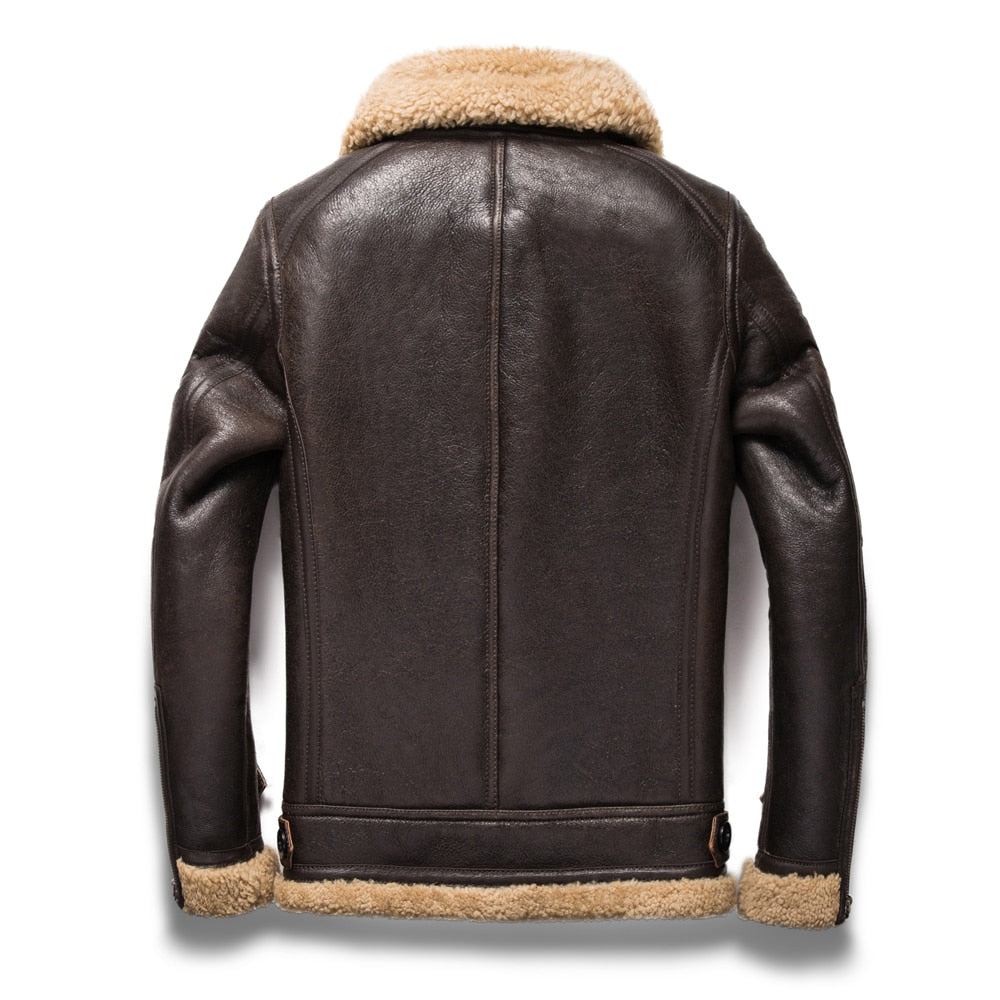 Genuine Leather Full Pelt Shearling Fur Coats