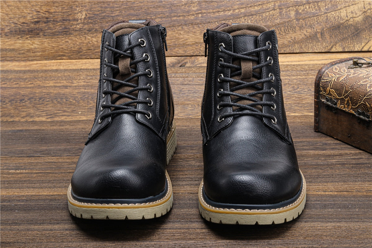 Pu Leather Martin Boots