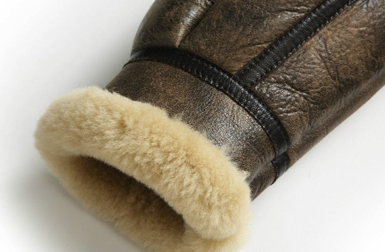 Genuine Leather Coat Shearling Bombers