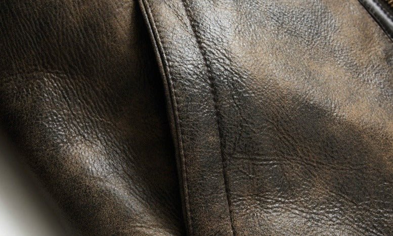 Genuine Leather Coat Shearling Bombers