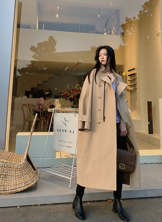 Oversized Pouch X-long Trench Coats