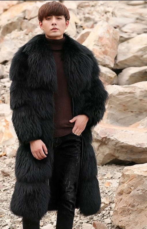 Genuine Real X-Long Fur Coats Full Pelt