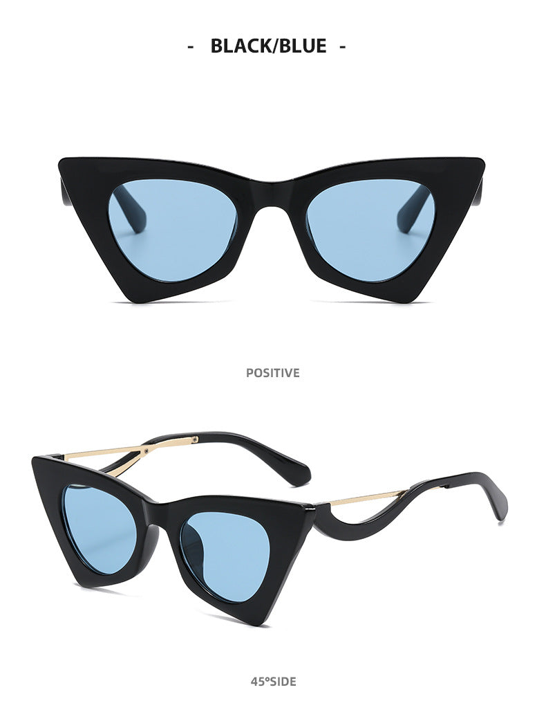 Triangle Sunglasses Designer Vintage Retro Fashion Hipster Stylish Glasses  Shade | eBay